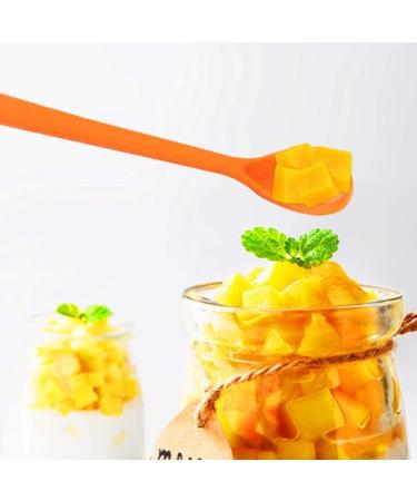 Set of 50 Hard Plastic Spoon Straws 9 Inch Detachable Straws Kitchen Utensil Stirring Spoon Coffee Spoon (Random Color) - Buy Online on GoSupps.com