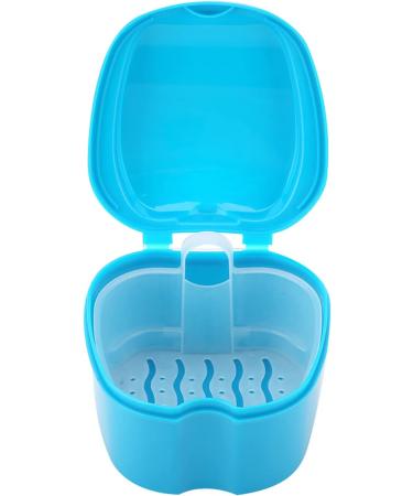 Buy Verdant Touch Denture Container | Light Blue Storage Box with Filter Screen | International Shipping Available - Buy Online on GoSupps.com
