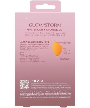 Real Techniques Glowstorm Mini Brush + Sponge Kit 2 Piece Limited Edition Gift Set - Buy Online on GoSupps.com