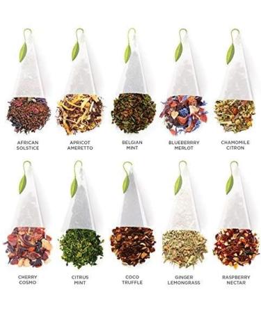 Tea Forte Tea Chest Herbal Tea Tasting Assortment with 40 Handcrafted Pyramid Tea Infusers - Chamomile Chai Mint and more - Buy Online on GoSupps.com