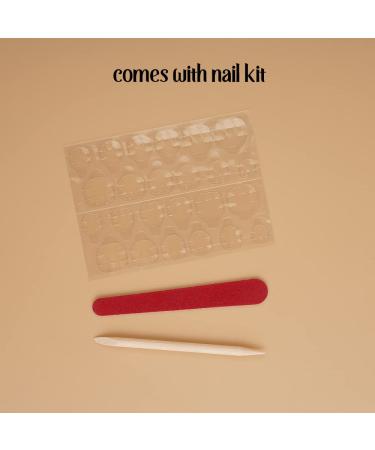 Xerling Glitter Rhinestones Coffin Nails - 24Pcs Floral Daisy Press-On False Nails for Women | French Tip Glue-On Nail Designs - Buy Online on GoSupps.com