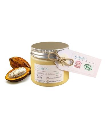 Raw Organic Cocoa Butter | Certified COSMÉ ORGANIC and ECOCERT | 50ml