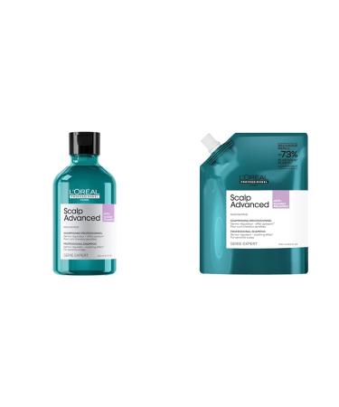 L'Or al Professionnel LOr al Professionnel set with Soothing and DermoRegulating Shampoo and refill For a Sensitive Scalp Cleans and Softens the Scalp With Niacinamide Scalp Advanced 300ml and 500ml