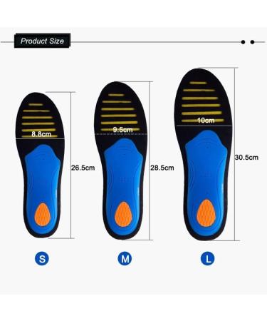 Orthopedic Shoes Insoles for Flat Feet - Unisex EVA Support Sport Shoe Pad | Medium Size D - Buy Online on GoSupps.com