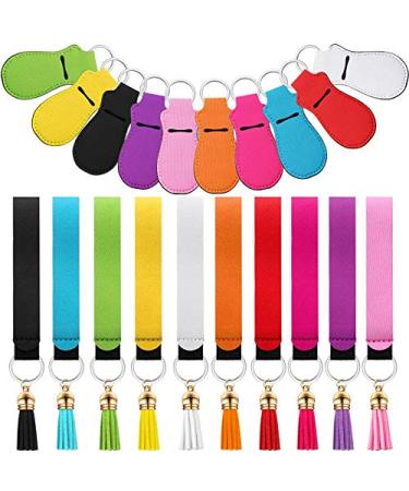 30 Pieces Lipstick Holder Keychain Lipstick Holder Keychain Lipstick Holder Keychain Wristlet Keychain Clip-on Sleeve Lipstick Pouch and Colored Tassel Pendants for Women Travelling - Buy Online on GoSupps.com