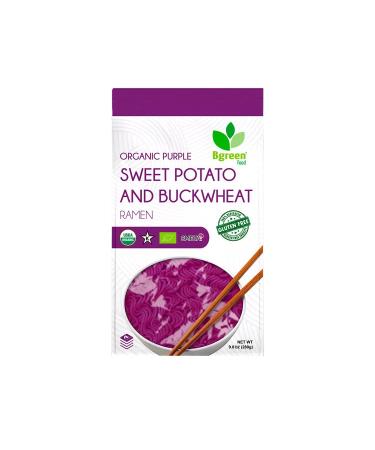 Big Green Organic Food- Organic Purple Yam & Buckwheat Ramen, Premium Ube, Gluten-Free, Vegan (I Pack) 1 Pack