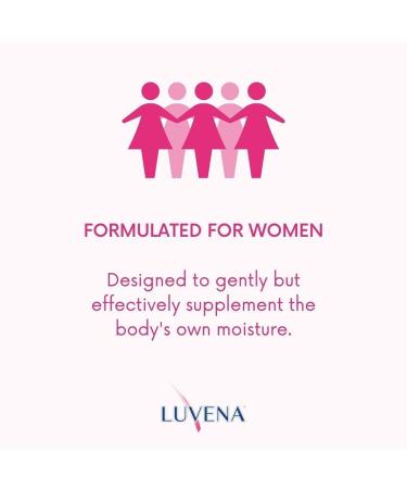 Luvena Vaginal Moisturizer & Menopause Support for Women - 6 Count (Pack of 2) - Relieves Dryness, Redness, Irritation & Burning - Water Based, Paraben & Glycerin Free - 2 Pack - Buy Online on GoSupps.com