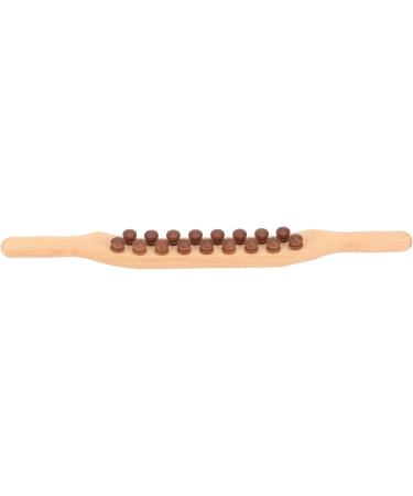 Guasha Wooden Stick | Relieve Fatigue & Pain | Full Body Massage Roller with 17 Beads - International Shipping Available - Buy Online on GoSupps.com