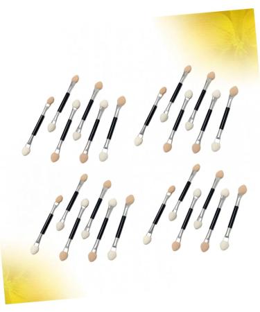 Housoutil 30pcs Eye Shadow Pink Ponytail Extension Brush Eyeshadow Makeup Eyeshadow Brush Double Head Miss Set 7.5X0.5cm As Shown - Buy Online on GoSupps.com