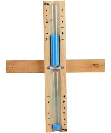 Lukasz 15 Minute Timer Sauna Hourglass - Blue Rotating Sand Timer Countdown Clock for Perfect Timing - Buy Online on GoSupps.com