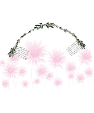 Flower Headpiece for Women Hair Band Wedding Hair Comb Clip Hair Combs for Women Accessories Bridal Headpieces Rhinestone Headband Headwear for Women Hair up Modeling Bride - Buy Online on GoSupps.com