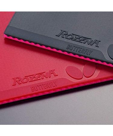 Butterfly Rozena Table Tennis Rubber - 1.7 mm   1.9 mm  or 2.1 mm - Red or Black - 1 Inverted Table Tennis Rubber Sheet - Professional Table Tennis Rubber - Butterfly Table Tennis Rubber Red 2.1 - Buy Online on GoSupps.com