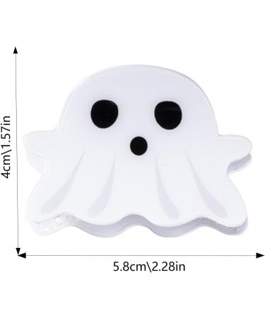 Halloween Hair Clips Funny Halloween Barrettes | Ghost Shape Cute Barrettes for Hair Ghost Hair Claw for Women and Girls Halloween Costume Cosplay Accessory Cle-ca - Buy Online on GoSupps.com