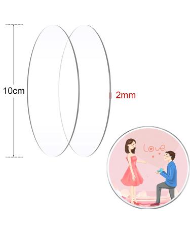 TKOnline 30 PCS 4 Inch Clear Acrylic Disks, 0.08 Inch Thick - Ideal for Vinyl Projects, DIY Keychains, Coasters, and Crafts - Buy Online on GoSupps.com