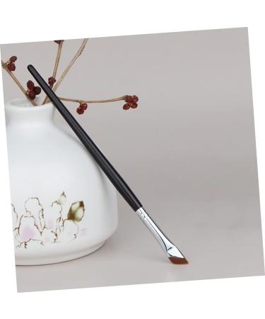 Outanaya 2pcs Eyebrow Brush Thin Eyeliner Brush Cosmetic Blending Brush Angled Eyeliner Brush Wood - Buy Online on GoSupps.com