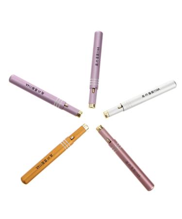 Mikinona 5pcs Retractable Lip Brush Makeup Brush Lip Balm Applicator Lip Balm Brush Lip Brush for Lipstick Cosmetic Lipstick Brush Lip Brush Retractable Lipstick Applicator Lip Scrub Brush