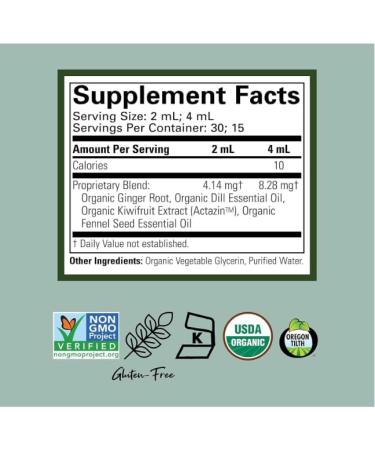 Organic Gripe Water for Babies and Newborns Soothes Occasional Stomach Discomfort Associated with Colic Teething and Hiccups in Children Gluten-Free 59ml - Buy Online on GoSupps.com