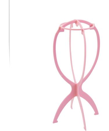 2 Pack Plastic Foldable Wig Stand - 36.7 cm Pink Wig Display Tool for Easy Storage - Buy Online on GoSupps.com