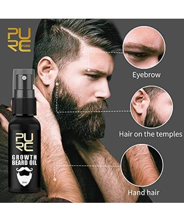 PURC Growth Beard Oil - Thicker Fuller Beard Treatment for Men | Premium Beard Care Oil for Optimal Growth - Buy Online on GoSupps.com