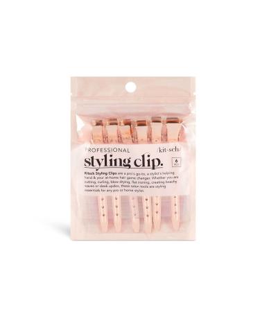 Kitsch Hair Clips for Styling & Sectioning - Alligator Hair Clips | Duck Billed Hair Clips for Long Hair | Hair Styling Clips | Roller Clips for Short Hair | Stylish Hairclips  6 pcs (Rose Gold) - Buy Online on GoSupps.com