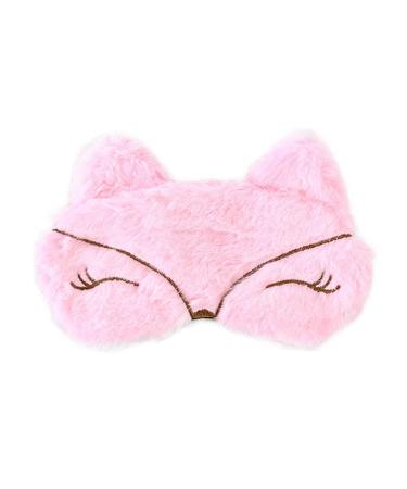 Drasawee Cartoon Sleep Mask Eye Mask Blindfold with Ice Bag Sliping Mask Eye Cover Sleep Mask for Kids Men Women Pink Fox