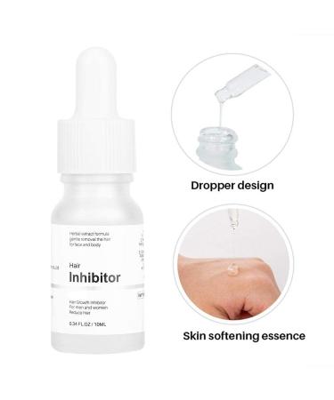 Mild Hair Growth Inhibitor Serum - Natural Unscented Lotion for Face Arms & Legs | 0.34 Fl Oz | Unisex A-Inhibitor with Plant Extracts - Buy Online on GoSupps.com