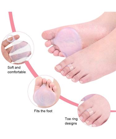 Gel Forefoot Pads | Silicone Toe Separator & Cushion for Pain Relief | Soft Midfoot Pillow - International Shipping Available - Buy Online on GoSupps.com