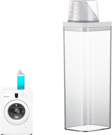 1900ml Laundry Detergent Dispenser Fabric Softener Dispenser Laundry Soap Containers Liquid Detergent Soap Dispenser for Laundry Room Organization Laundry Powder Clear Organizer - Buy Online on GoSupps.com