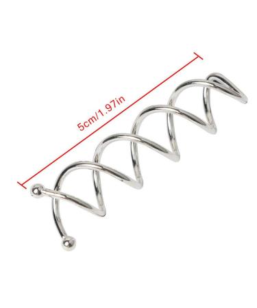 10 Pcs Silver Spiral Hair Pins - Twist Screw DIY Hair Clips for Women and Girls - Buy Online on GoSupps.com