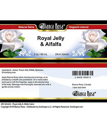 Bianca Rosa Royal Jelly & Alfalfa Salve (2 oz ZIN: 524424) - 2 Pack - Buy Online on GoSupps.com