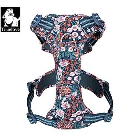 Winhyepet Truelove No-Pull Dog Harness | Breathable Cotton Reflective Adjustable for Small & Medium Dogs & Cats - TLH5655L Navy Blazer - Buy Online on GoSupps.com