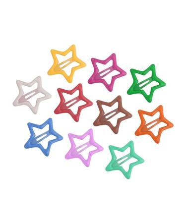 10PCS Star Barrettes Babies Star Hair Clip Hair Barrette Hair Accessories Headwear Alloy Material Hair Pins for Children