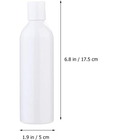 Minkissy 6pcs Portable Dispensing Empty Bottles Clear Water Bottle Refillable Shampoo and Conditioner Cosmetic Containers Shampoo Bottles Empty Shower Gel Bottle White Travel Lotion Filling - Buy Online on GoSupps.com