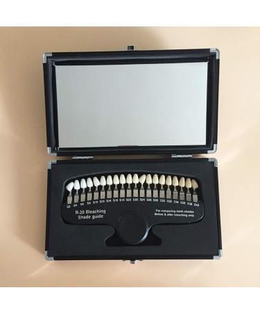 LMEIL Dental Bleaching Shade Guide - 1 Set R-20 Colors Oral Teeth Whitening with Mirror | Enhance Dental Health - Buy Online on GoSupps.com
