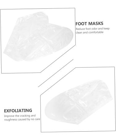 Healeved 10 Pairs Footsticker Foot Mask Feet Skin Peeling Masks Cracked Heel Socks Feet Calluses Remover Foot Callus Removers Foot Callus Masks Foot Peel Masks Accessories Abs White Nourish - Buy Online on GoSupps.com