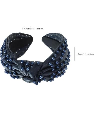 scicent Headband Embellished Pearls Hairbands for Party Wide Non-Slip Hair Bands Fashion Bling Head Band Beaded Hair Hoops Wedding Hair Accessories for Girls Women - 26705 - Buy Online on GoSupps.com