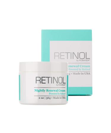 Retinol Nightly Renewal Cream All in One Age Repairing Night Cream Targets Wrinkles and Fine Lines