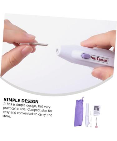 Beatifufu 1set Nail Polisher Nail Grinder Manicure Electric Nail File Nail Drill File Kit Manicure Pedicure Kit Nail Polishing Tool Nail Art Trimmer Pedicure Tools Mini Nail Kit Abs White - Buy Online on GoSupps.com