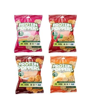Protein Poppers Birthday Cake Snack | 9g Protein | 1oz, 10 Count Pack of 1 | Healthy Snack Alternative - Buy Online on GoSupps.com