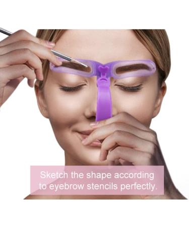 Amariver Eyebrow Stencils Kit - 8 Reusable Styles with Handle and Strap - Buy Online on GoSupps.com
