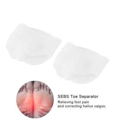 Pongnas Hallux Valgus Corrector & Bunion Pain Relief - 1 Pair White Flexible Protector for Hammer & Claw Toes - Buy Online on GoSupps.com