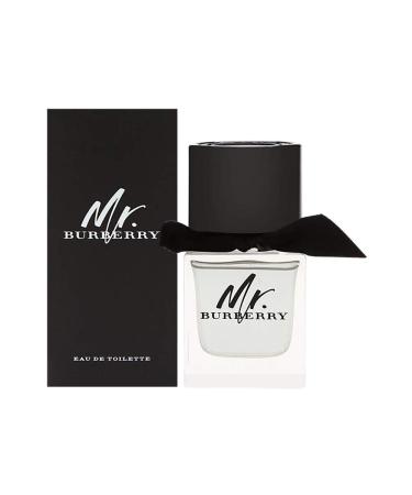 Burberry Mr. Burberry Eau de Toilette Woody Men's Cologne With Notes of Grapefruit Cardamom Vetivier & Guaiac Wood Long Lasting Fragrance 3.3 Fl Oz (Pack of 1)
