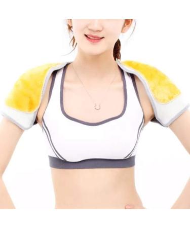 Microwavable Shoulder Warmer Neck Heat Pad & Massager | Double Shoulder Support Brace for Pain Relief - Shop Now - Buy Online on GoSupps.com