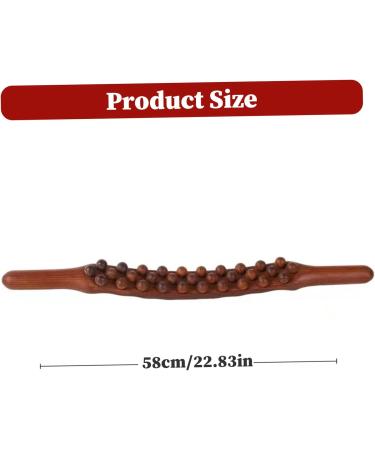 Holz Therapy Massage Tools - 31 Pearl Roller Stick & 23 Gua Sha Wood Scooter for Lymphatic Drainage Muscle Pain Relief & Body Shaping - International Shipping Available - Buy Online on GoSupps.com