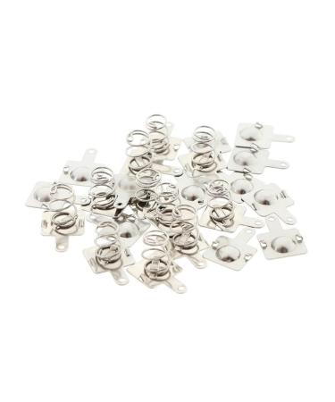 10 Pairs Metal Springs for AA AAA Batteries - Replacement Contact Plates - Silver Positive & Negative - Buy Online on GoSupps.com
