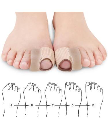 MOTTDAM Bunion Corrector 6pcs - Thick Silicone Toe Separators with Fabric Sleeve for Bunion Relief and Toe Discomfort - Buy Online on GoSupps.com