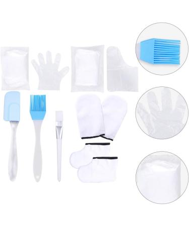 Minkissy 1 Set Moisturizing Gloves Paraffin Wax Gloves Hand Feet Care Treatment Mitts Paraffin Wax Bath Liners for Men Women (Random Color 1) White - Buy Online on GoSupps.com