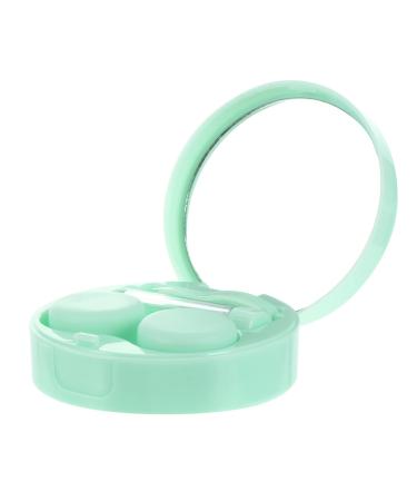 Heallily 1 set contact lens container Storage of contact lenses travel case for contact lenses contact drinking case container for eye contact lens plastic travel mini medical bottle green