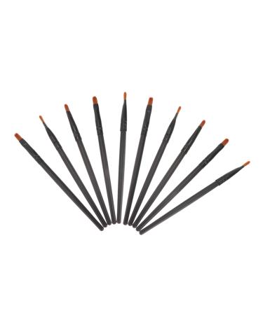 Beavorty 10pcs Nose Shadow Brush Creme Eyeshadows Face Powder Brush Single-head Brush Eyebrow Brush Flat Miss 13x0.8cm Black