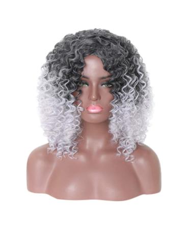 Wig Women White Black Afro Curly Hair Long Hair Curly Synthetic Wavy Brazilian Cosplay Anime Human 80s